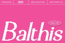 Balthis Pixel Demo Font