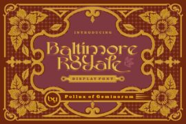 Baltimore Royale Font