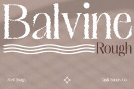 Balvine Rough Demo Font