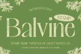 Balvine Stamp Demo Font
