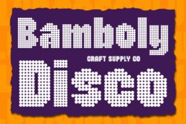 Bamboly Disco Demo Font