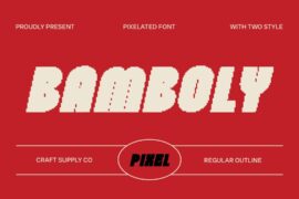 Bamboly Pixel Demo Font