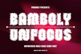 Bamboly Unfocus Demo Font