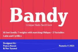 Bandy DEMO Font Family