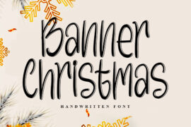 Banner Christmas Font