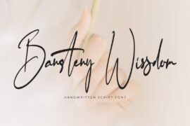 Bansteny Wissdom Font