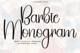 Barbie Monogram Font