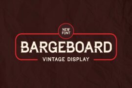 Bargeboard Font