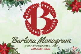 Barlena Monogram Font