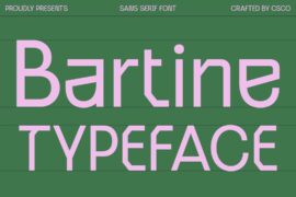 Bartine Demo Font
