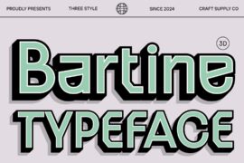 Bartine Extrude Right Demo Font