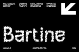 Bartine Unfocus Demo Font