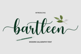 Bartleen Script Font