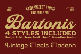 Bartonis One Demo Font