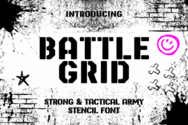Battle Grid Free Font