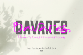 Bavares DEMO Font
