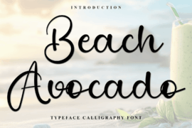 Beach Avocado Font