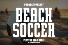Beach Soccer Font