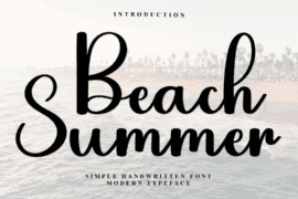 Beach Summer Font
