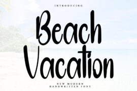 Beach Vacation Font