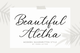 Beautiful Aletha Demo Font Family