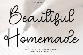 Beautiful Homemade Font