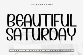 Beautiful Saturday Font