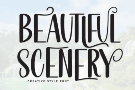 Beautiful Scenery Font
