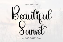 Beautiful Sunset Font
