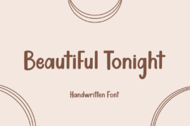 Beautiful Tonight Font