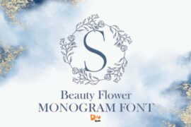 Beauty Flower Monogram Font