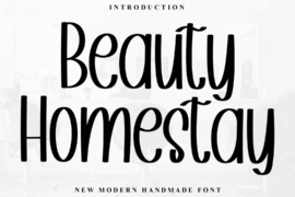 Beauty Homestay Font