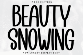 Beauty Snowing Font