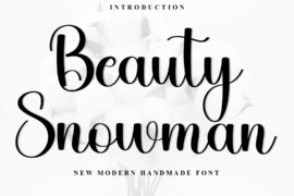 Beauty Snowman Font