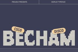 Becham Disco Demo Font
