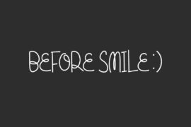 Before Smile Demo Font