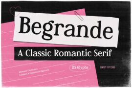 Begrande Demo Font