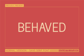 Behaved Font