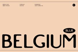 Belgium Blur Demo Font