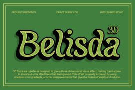 Belisda Extrude Right Demo Font