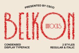 Belkon Unfocus Demo Font