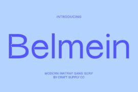 Belmein Demo Font