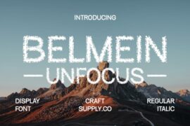 Belmein Unfocus Demo Font