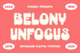 Belony Unfocus Demo Font