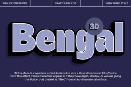 Bengal Extrude Right Demo Font