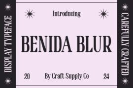 Benida Blur Demo Font