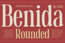 Benida Rounded Demo Font