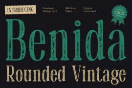 Benida Rounded Vintage Demo Font
