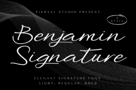Benjamin Signature Font Family