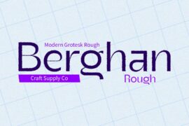 Berghan Rough Demo Font